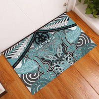 Aotearoa Iwi Ngati Paoa Rubber Doormat Maori Kowhaiwhai Pattern
