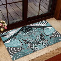 Aotearoa Iwi Ngati Paoa Rubber Doormat Maori Kowhaiwhai Pattern