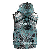 Aotearoa Iwi Ngati Paoa Personalised Sleeveless Hoodie Maori Kowhaiwhai Pattern