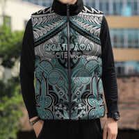 Aotearoa Iwi Ngati Paoa Personalised Sleeveless Puffer Jacket Maori Kowhaiwhai Pattern