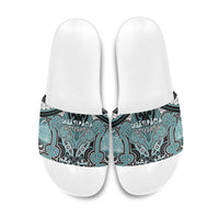 Aotearoa Iwi Ngati Paoa Slide Sandals Maori Kowhaiwhai Pattern