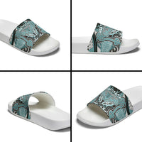 Aotearoa Iwi Ngati Paoa Slide Sandals Maori Kowhaiwhai Pattern