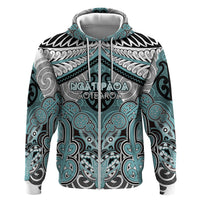 Aotearoa Iwi Ngati Paoa Personalised Zip Hoodie Maori Kowhaiwhai Pattern