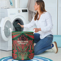Aotearoa Iwi Ngati Hine Laundry Basket Maori Kowhaiwhai Pattern
