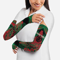 Aotearoa Iwi Ngati Hine Personalised Arm Sleeves Maori Kowhaiwhai Pattern