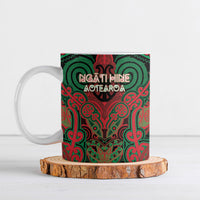 Aotearoa Iwi Ngati Hine Personalised Ceramic Mug Maori Kowhaiwhai Pattern