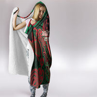 Aotearoa Iwi Ngati Hine Hooded Blanket Maori Kowhaiwhai Pattern