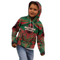 Aotearoa Iwi Ngati Hine Personalised Kid Hoodie Maori Kowhaiwhai Pattern