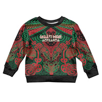 Aotearoa Iwi Ngati Hine Personalised Kid Ugly Christmas Sweater Maori Kowhaiwhai Pattern