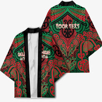 Aotearoa Iwi Ngati Hine Personalised Kimono Maori Kowhaiwhai Pattern