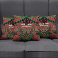 Aotearoa Iwi Ngati Hine Pillow Cover Maori Kowhaiwhai Pattern