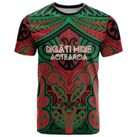 Aotearoa Iwi Ngati Hine Personalised T Shirt Maori Kowhaiwhai Pattern