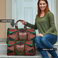 Aotearoa Iwi Ngati Hine Travel Bag Maori Kowhaiwhai Pattern