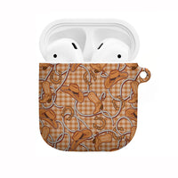 Brown Hawaii Palaka Cowboy AirPods Case Hawaiian Paniolo Festival Spirit