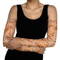 Brown Hawaii Palaka Cowboy Arm Sleeves Hawaiian Paniolo Festival Spirit