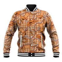 Brown Hawaii Palaka Cowboy Baseball Jacket Hawaiian Paniolo Festival Spirit