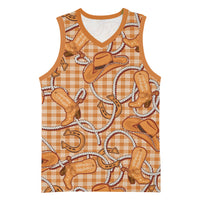 Brown Hawaii Palaka Cowboy Basketball Jersey Hawaiian Paniolo Festival Spirit