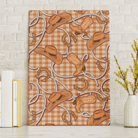 Brown Hawaii Palaka Cowboy Canvas Wall Art Hawaiian Paniolo Festival Spirit