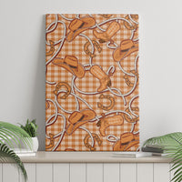 Brown Hawaii Palaka Cowboy Canvas Wall Art Hawaiian Paniolo Festival Spirit