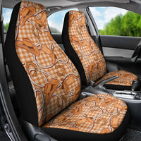 Brown Hawaii Palaka Cowboy Car Seat Cover Hawaiian Paniolo Festival Spirit
