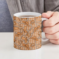 Brown Hawaii Palaka Cowboy Ceramic Mug Hawaiian Paniolo Festival Spirit