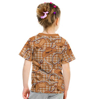 Brown Hawaii Palaka Cowboy Kid T Shirt Hawaiian Paniolo Festival Spirit