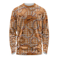 Brown Hawaii Palaka Cowboy Long Sleeve Shirt Hawaiian Paniolo Festival Spirit