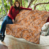 Brown Hawaii Palaka Cowboy Quilt Hawaiian Paniolo Festival Spirit