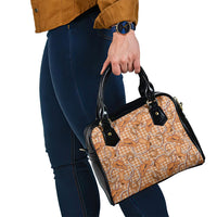 Brown Hawaii Palaka Cowboy Shoulder Handbag Hawaiian Paniolo Festival Spirit