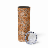 Brown Hawaii Palaka Cowboy Skinny Tumbler Hawaiian Paniolo Festival Spirit