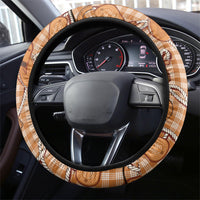 Brown Hawaii Palaka Cowboy Steering Wheel Cover Hawaiian Paniolo Festival Spirit