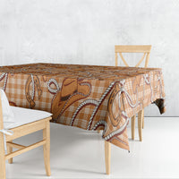 Brown Hawaii Palaka Cowboy Tablecloth Hawaiian Paniolo Festival Spirit