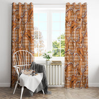 Brown Hawaii Palaka Cowboy Window Curtain Hawaiian Paniolo Festival Spirit
