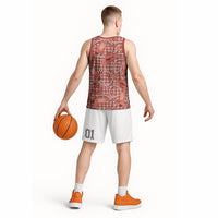 Red Hawaii Palaka Cowboy Basketball Jersey Hawaiian Paniolo Festival Spirit