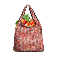 Red Hawaii Palaka Cowboy Grocery Bag Hawaiian Paniolo Festival Spirit