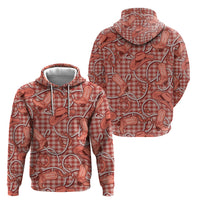 Red Hawaii Palaka Cowboy Hoodie Hawaiian Paniolo Festival Spirit