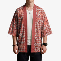 Red Hawaii Palaka Cowboy Kimono Hawaiian Paniolo Festival Spirit