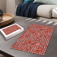 Red Hawaii Palaka Cowboy Puzzle Hawaiian Paniolo Festival Spirit