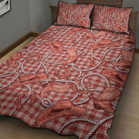 Red Hawaii Palaka Cowboy Quilt Bed Set Hawaiian Paniolo Festival Spirit