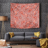 Red Hawaii Palaka Cowboy Tapestry Hawaiian Paniolo Festival Spirit