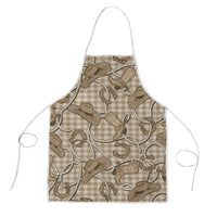 Beige Hawaii Palaka Cowboy Apron Hawaiian Paniolo Festival Spirit