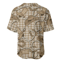 Beige Hawaii Palaka Cowboy Baseball Jersey Hawaiian Paniolo Festival Spirit