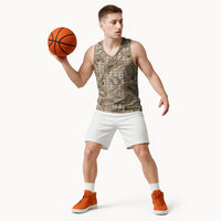 Beige Hawaii Palaka Cowboy Basketball Jersey Hawaiian Paniolo Festival Spirit