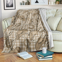 Beige Hawaii Palaka Cowboy Blanket Hawaiian Paniolo Festival Spirit