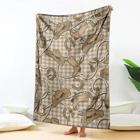 Beige Hawaii Palaka Cowboy Blanket Hawaiian Paniolo Festival Spirit