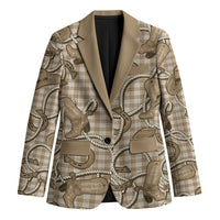 Beige Hawaii Palaka Cowboy Blazer Hawaiian Paniolo Festival Spirit