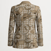 Beige Hawaii Palaka Cowboy Blazer Hawaiian Paniolo Festival Spirit