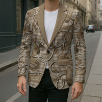 Beige Hawaii Palaka Cowboy Blazer Hawaiian Paniolo Festival Spirit