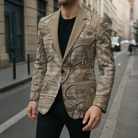 Beige Hawaii Palaka Cowboy Blazer Hawaiian Paniolo Festival Spirit