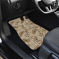 Beige Hawaii Palaka Cowboy Car Mats Hawaiian Paniolo Festival Spirit